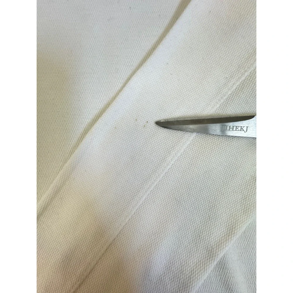 Banana‎ Republic Mens Long Sleeve Waffle Knit Thermal Shirt Cream Off White M